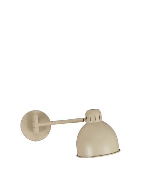 Heal's Spencer Metal Wall Lamp Putty in Natural, Wood/Metal