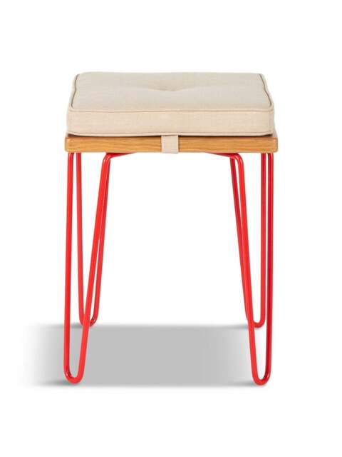 Heal's Brunel Edition Brunel Stool in Red, Steel - image 1