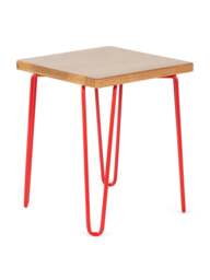 Heal's Brunel Edition Brunel Stool in Red, Steel - thumbnail 3