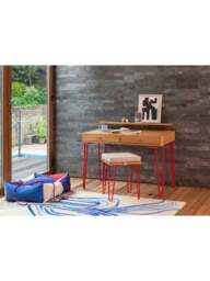 Heal's Brunel Edition Brunel Stool in Red, Steel - thumbnail 2