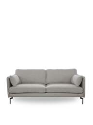 Barker and Stonehouse Juneau Fabric Two And A Half Seater Sofa in Grey