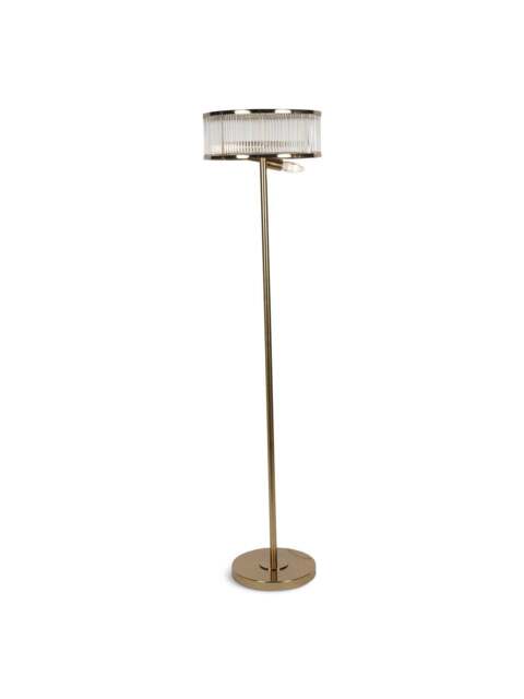 Libra Interiors Beaumont Floor Lamp in Bronze, Size 162x40x40 - image 1