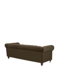 Barker and Stonehouse Ullswater Velvet Chesterfield Sofa in Green, Size 4 Seater - thumbnail 5