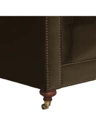 Barker and Stonehouse Ullswater Velvet Chesterfield Sofa in Green, Size 4 Seater - thumbnail 4