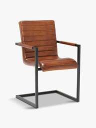 Barker and Stonehouse Brutus Buffalo Dining Chair, in Brown, Leather