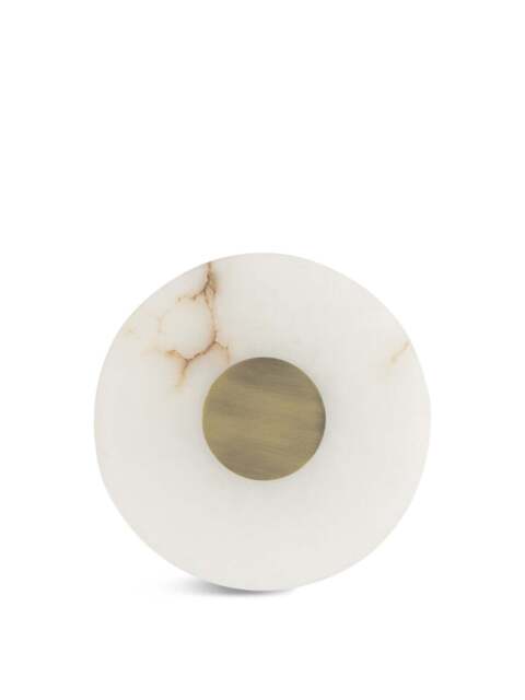 Heal's Ebro Alabaster Led Wall Light Round Ip44 in White - image 1