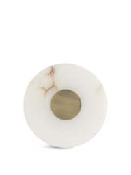 Heal's Ebro Alabaster Led Wall Light Round Ip44 in White