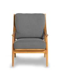 Barker and Stonehouse Runa Upholstered Armchair Grey in Mid Grey - thumbnail 2