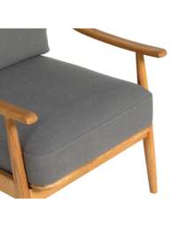 Barker and Stonehouse Runa Upholstered Armchair Grey in Mid Grey - thumbnail 4