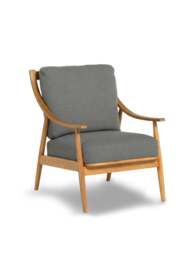 Barker and Stonehouse Runa Upholstered Armchair Grey in Mid Grey