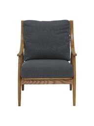 Barker and Stonehouse Runa Upholstered Armchair Grey in Mid Grey - thumbnail 5