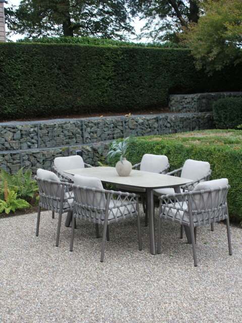 4 Seasons Outdoor Piacenza Terra 6 Seater Dining Set