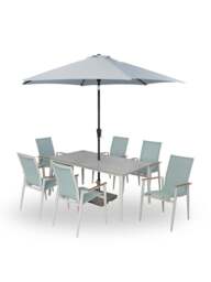 Bramblecrest Sofia 6-Seater Garden Dining Set in blue - thumbnail 1