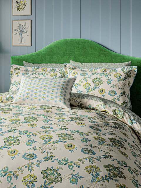 Land & Shore Orchard Botanical Print Duvet Cover Collection in Green, Size King - image 1