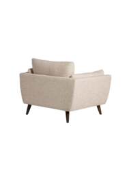 Barker and Stonehouse Malmo Neutral Fabric Armchair in White - thumbnail 2
