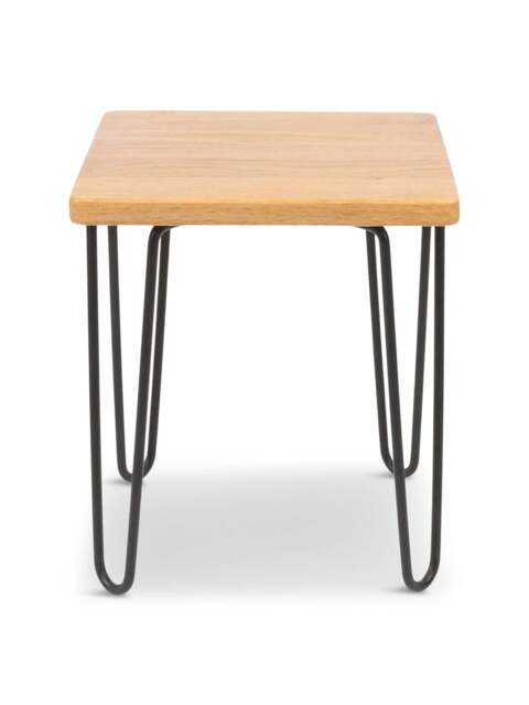 Heal's Brunel Stool Oak in Brown, Size 40x40x46