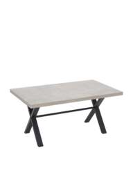 Barker and Stonehouse Kalmer Concrete Effect 4-6 Seater Dining Table in Grey, Size 160cm - thumbnail 2