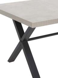 Barker and Stonehouse Kalmer Concrete Effect 4-6 Seater Dining Table in Grey, Size 160cm - thumbnail 3