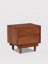 Barker and Stonehouse Sendai Wooden Bedside Table in Brown - thumbnail 2