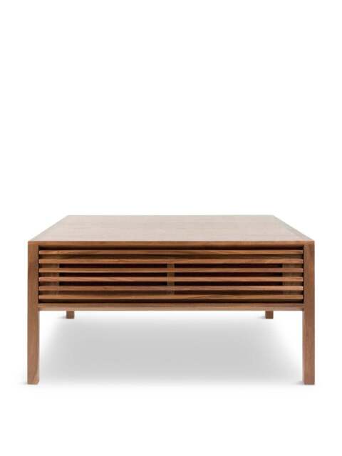 Heal's Verona Coffee Table Walnut in Brown, Size 80x80x40