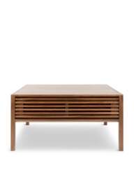 Heal's Verona Coffee Table Walnut in Brown, Size 80x80x40