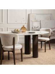Barker and Stonehouse Nord Dark Wooden Dining Chair in Neutral - thumbnail 2