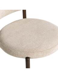 Barker and Stonehouse Nord Dark Wooden Dining Chair in Neutral - thumbnail 4