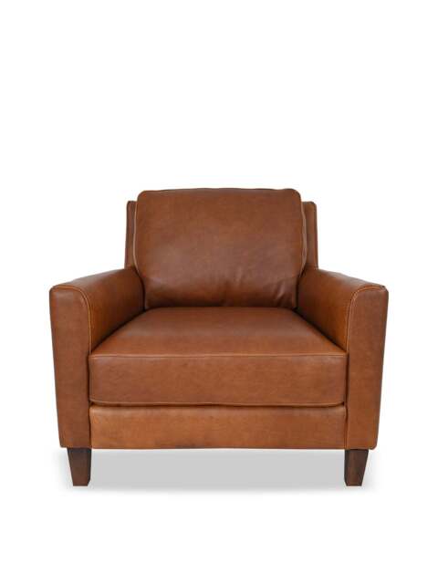 Barker and Stonehouse Albard Armchair in Brown, Leather