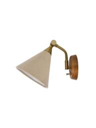 Heal's Dryden Wall Light Walnut/natural in Cream - thumbnail 1