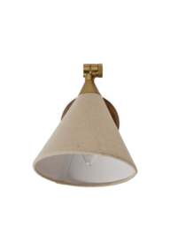 Heal's Dryden Wall Light Walnut/natural in Cream - thumbnail 2