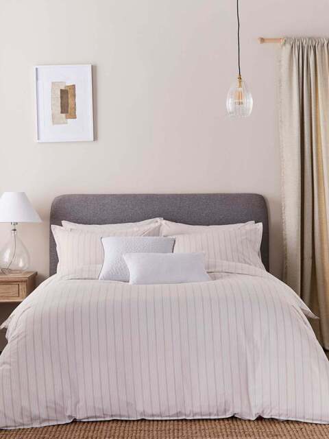 Murmur Juno Bedding Cover Set Blue in Linen, Cotton, Size King - image 1