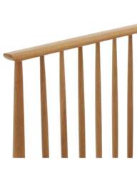 Barker and Stonehouse Teramo Light Brown Wood Spindle Bed Frame in Neutral, Size King - thumbnail 5