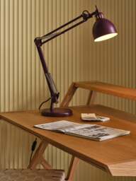 Heal's Spencer Metal Desk Lamp Berry in Purple - thumbnail 2