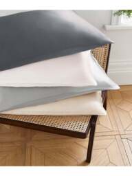 Bedeck of Belfast Fine Linens Mulberry Pillowcase in Charcoal, Silk, Size Standard - thumbnail 3