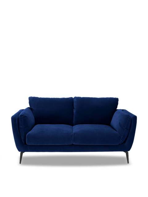 Barker and Stonehouse Boone Velvet 2 Seater Sofa in Grey - image 1