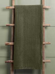 Voyage Haze Velvet Throw in Steel, Size 140x220cm - thumbnail 2