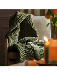 Voyage Haze Velvet Throw in Steel, Size 140x220cm - thumbnail 3