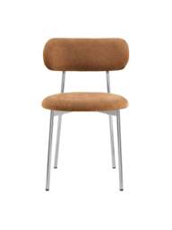 Barker and Stonehouse Tansley Fabric Dining Chair in Brown - thumbnail 2