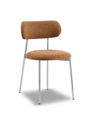 Barker and Stonehouse Tansley Fabric Dining Chair in Brown