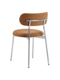 Barker and Stonehouse Tansley Fabric Dining Chair in Brown - thumbnail 3