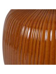 Libra Interiors Bruno Ceramic Table Lamp Burnt Ochre in Ochre Brown, Size 38x38x51 - thumbnail 4