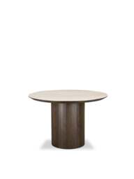 Barker and Stonehouse Kita Wood Dining Table With Ceramic Top in Brown - thumbnail 1