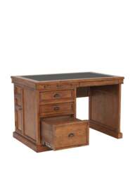 Barker and Stonehouse Villiers Reclaimed Wood Single Pedestal Desk in Reclaimed Pine - thumbnail 5