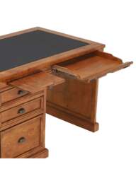 Barker and Stonehouse Villiers Reclaimed Wood Single Pedestal Desk in Reclaimed Pine - thumbnail 3