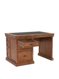 Barker and Stonehouse Villiers Reclaimed Wood Single Pedestal Desk in Reclaimed Pine - thumbnail 2
