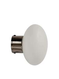 Heal's Ellipse Led Wall Light Black Chrome Ip44 in White