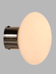 Heal's Ellipse Led Wall Light Black Chrome Ip44 in White - thumbnail 2