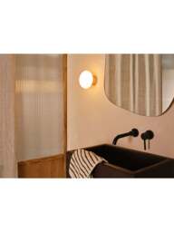 Heal's Ellipse Led Wall Light Black Chrome Ip44 in White - thumbnail 3