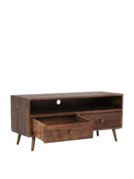 Barker and Stonehouse Modi Reclaimed Wood Lowline Tv Cabin in Reclaimed Wood And Pine - thumbnail 4