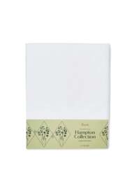 Fenwick at Home Hampton Fitted Sheet in White, Cotton, Size Double